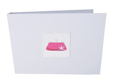 White Cotton Cards Pink Purse Tiny Value-Álbum de Fotos, Blanco, 17.5 x 2.5 x 12.5 cm