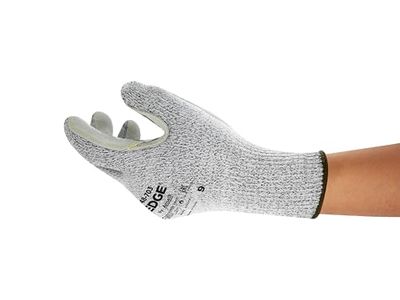 Ansell Edge 48-703 Guanti di sicurezza da lavoro, Protezione meccanica, taglia 7(S), Grigio (12 Paia)