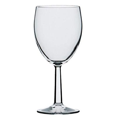 Verres à vin Saxon en verre verrerie potable tasse Maison Gastro Pub Bar Restaurant Banquet 340 ml/340/340 ml. Quantité : 48.