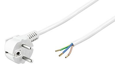 Goobay NK 103 W-200 cavo di alimentazione Bianco 2 m