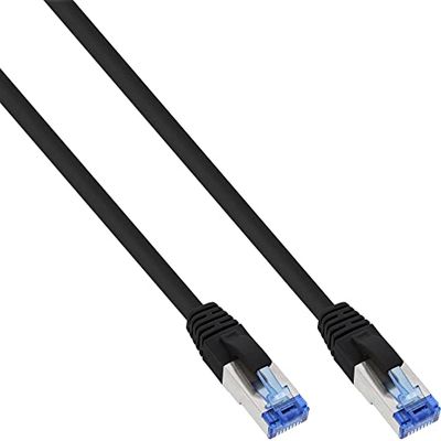 InLine® 76803S Patch Cable S/FTP (PiMf) 500 MHz Category 6A 3 m Black