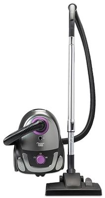 Bestron Aspirateur avec sac, aspirateur de sol avec 3 sacs à poussière, manche télescopique de 94cm et suceur de sol commutable, rayon d'action de 7.5m, filtre HEPA12 et microfiltre lavable, Violet