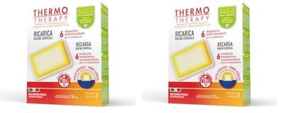 Thermo Therapy Ricarica Fascia Ricaricabile per Dolori Cervicali, Non Contiene Farmaci, Durata del Calore fino a 10 Ore, Confezione con 6 Dispositivi Terapeutici Autoriscaldanti (Confezione da 2)
