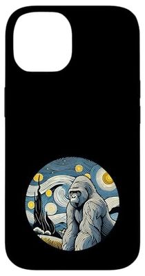 Gorilla Ape Zoo Zoologist - Van Gogh Starry Night Style Case for iPhone 14