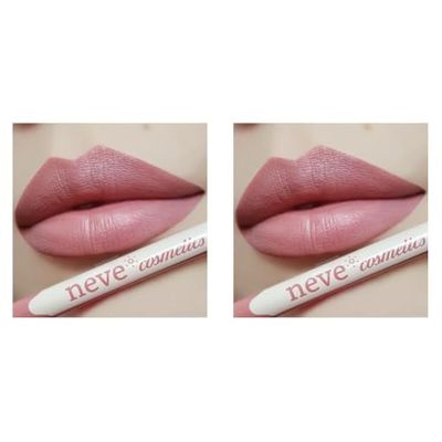 Neve Cosmetics Pastello Labbra dal colore pieno e coprente | Ballerina (Confezione da 2)
