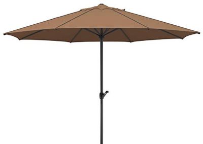 Schneider 685-69 Parasol Adria, Env. 350 cm Ø, Rond, Moka, 350 x 350 x 275 cm