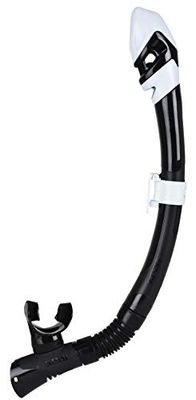 SEAC Mixte Fast Dry Seac Tuba s chage rapide pour adultes avec bouchon sec et valve de purge, S/Bl Black/White, Taille unique EU