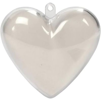 Corazón decorativo, altura: 6,5 cm, 10 unidades