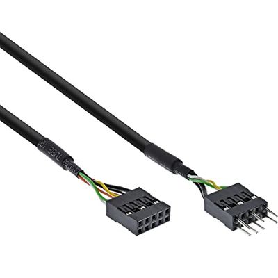 InLine 19995D Câble Audio Noir
