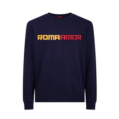 NICOMAX Crewneck RomaAmor Borduurwerk klein - L, Blauw, L