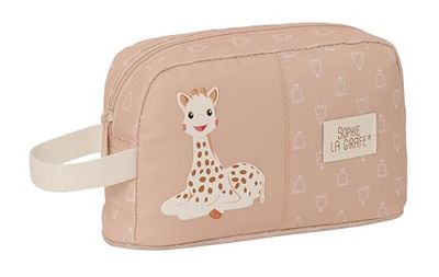 SOPHIE LA GIRAFE COOKIE Termiczny pojemnik na śniadanie, termo, portatodo, jakość i maksymalna wytrzymałość, pojemnik na jedzenie, rekreacja, 21,5 x 6,5 x 12 cm, beżowy, beż, Estándar, Casual