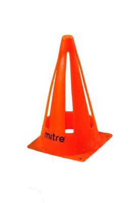 Mitre Aircut voetbal training veiligheidskegel, oranje, 23 cm