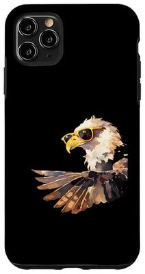 Hawk portant des lunettes de soleil regardant de côté nature faune Coque pour iPhone 11 Pro Max