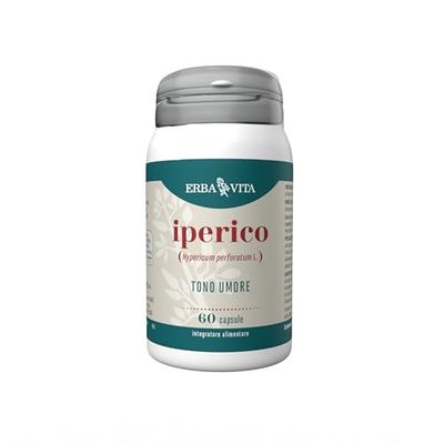 ERBA VITA Integratore Alimentare di Iperico - 60 Capsule, Utile al rilassamento