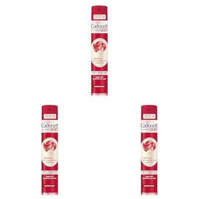 Cadonett Dop - Laque Maintien En Souplesse Longue Durée Triple Protection Pour Cheveux Gras - 300 ml (Lot de 3)