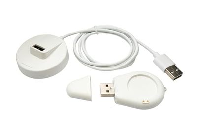 System-S Cavo USB 2.0 100 cm stazione di ricarica per Xiaomi Watch S3 2 Pro 2 H1 adattatore rimovibile in bianco