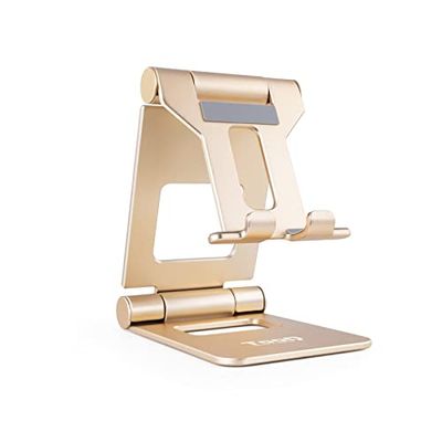 Monkey Ladder Supporto da tavolo regolabile per telefono/tablet fino a 10", oro