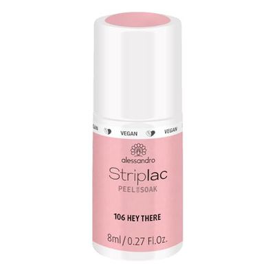 alessandro Striplac Peel or Soak Vermelho de unhas LED cor-de-rosa claro para unhas perfeitas em 15 minutos, 8 ml