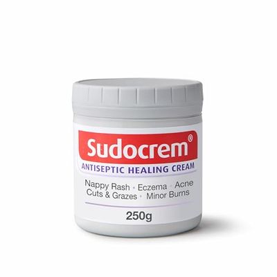 Sudocrem® Antiseptic Healing Cream, Zinc Oxide Cream for Nappy Rash, Eczema, Acne, and Minor Burns, 250g (Pack of 1)