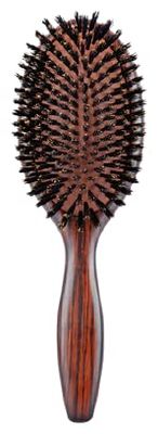 BIFULL Spazzola in legno ebano rotondo Ebony Large, nero, standard