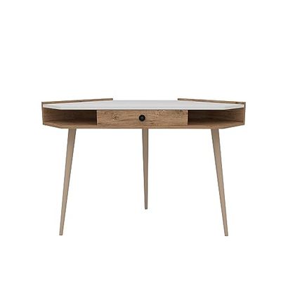 WELL HOME MOBILIARIO & DECORACIÓN Bureau 85,2 x 130,8 x 55 cm Pin Atlantique-Blanc