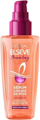 L'Oréal Paris Elseve Dream Long - Siero lisciante da sogno arricchito con cheratina vegetale/burro di cacao, 100 ml