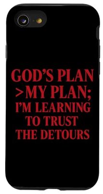 God’s plan > my plan Christian Quote The Bible Case for iPhone SE (2020) / 7/8