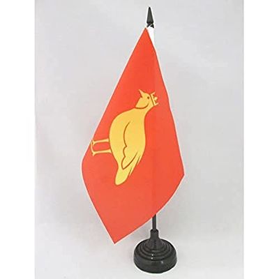 BANDIERA DA TAVOLO PROVINCIA DELL'AUNIS 21x14cm - PICCOLA BANDIERINA PROVINCE D'AUNIS REGNO DI FRANCIA 14 x 21 cm - AZ FLAG
