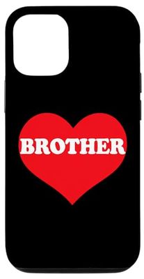 Coque pour iPhone 15 Pro I Heart Brother, I Love Brother Custom