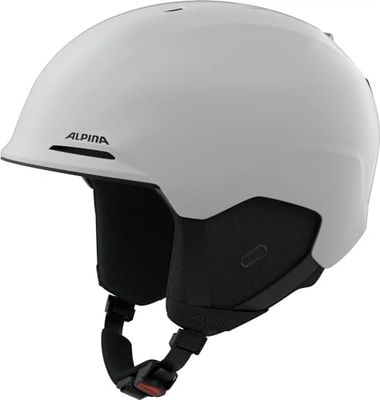 ALPINA Unisex - Volwassenen, BRIX Skihelm, white matt, 51-55 cm