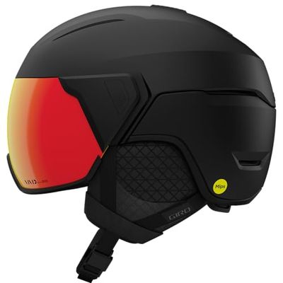 Giro Unisexe - Adulte Orbit Casques, Matte Black Vivid Ember, S