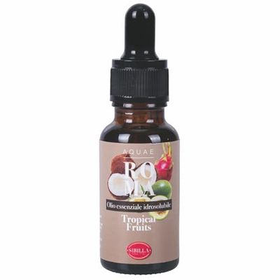 Olio essenziale idrosolubile 20 ml, tropical fruits, Aquae Roma Sibilla