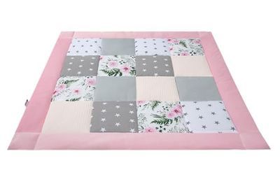 Medi Partners krypfilt 100% bomull 100 x 100 cm multifunktionell tjock mjuk lekmatta baby lekgaller inlägg
