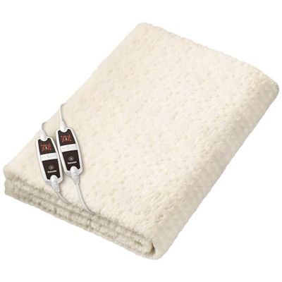 Beurer UB 56 Teddy Double Sous-lit chauffant double, extra-large pour 2 personnes, 4 niveaux de température