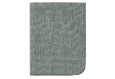 Jollein Couverture pour bébé Jungle Jambo, vert cendré/laurel, 100 x 150 cm, 100% coton, intérieur 100% polyester, pour lit d'enfant – TOG 2.0