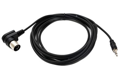 System-S Câble MIDI 3 m DIN 5 broches mâle vers jack 3,5 mm mâle AUX coudé