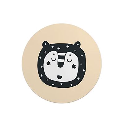 Questo Casa, Round Digital Printed Mouse Pad, Non-Slip Base, for Office and Home, Diameter:22cm