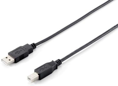Equip USB 2.0 Cable/USB A Male to USB B Male / 3 m Black