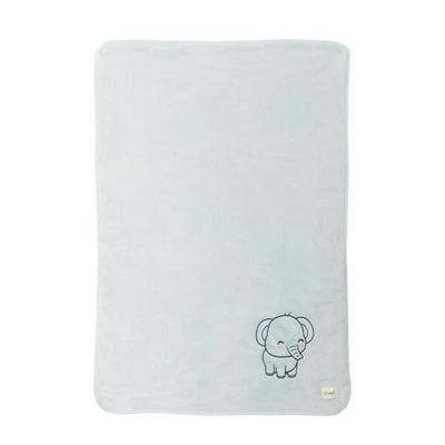 Mr. Wonderful - Couverture Douce pour bébé - Eléphant Gris - en Polyester - 75 x 100 cm.