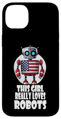 This girl really loves robots, Robotics for Kids Robot Case for iPhone 14 Plus