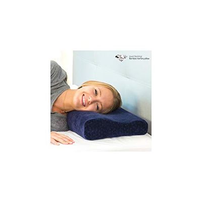 OEM Cuscino Viscoelastico in Memoryfoam Jevel Bedding con Fodera in Velluto, Blu