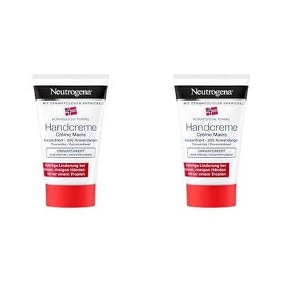 Neutrogena Norwegian Concentrated Unscented Hand Cream, 50 ml (Pack of 2)