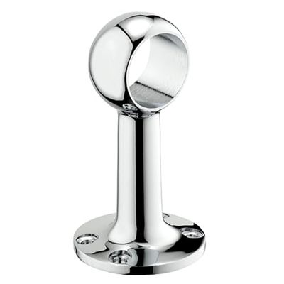 Deva SPE09 - Piastra portatubo, con fissaggio a parete, con finiture cromate