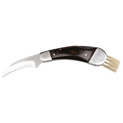 Schwarzwolf Outdoor - Cuchillo para setas con cepillo para hongos, funda de neopreno, acero inoxidable, madera, navaja de exterior, navaja plegable, cuchillo de espuma, cuchillo plegable, cuchillo plegable, cuchillo de trufa, pilz