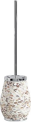 Gedy Marine Brosse WC, céramique, Beige, 12,5 x 12,5 x 46