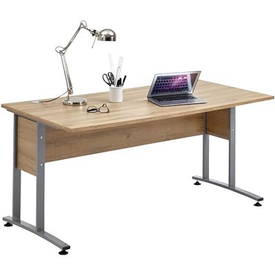 FMD Möbel CALVIA 2 Escritorio, Madera Madera Estanques Altos NB Rectangular