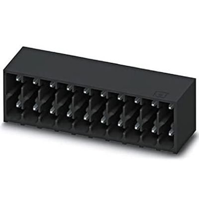 PHOENIX CONTACT DMC 1,5/14-G1-3,5 P26THR Lot de 50 pièces de base de circuits imprimés 1,5 mm² Section nominale 14 broches par rangée DMC 1,5/.G1-THR Portée de la grille 3,5 mm Noir