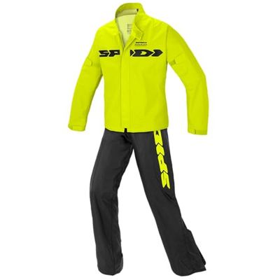 SPIDI - Sport Rain Kit Completo Antipioggia da Moto (Black/Yellow,XL)