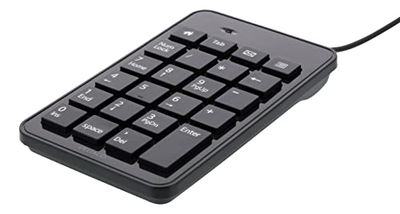 DELTACO Teclado numérico con Cable - 23 Teclas - 4 Teclas Multimedia - USB - Negro