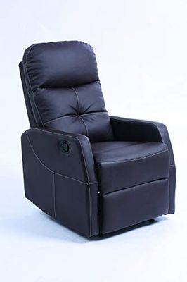 Identités Fauteuil de Relaxation Simili-Cuir Chocolat